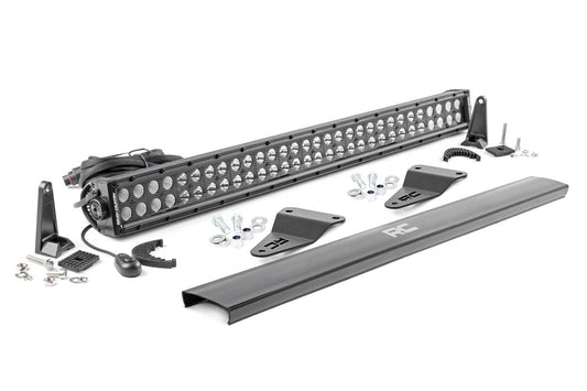 Rough Country 70786 LED Light Kit | Bumper Mount | 30" Black Dual Row | Toyota 4Runner (14-20)