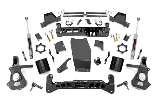 Rough Country 17431 7 Inch Lift Kit | Alum/Stamp Steel | Chevy/GMC 1500 (14-18 & Classic)