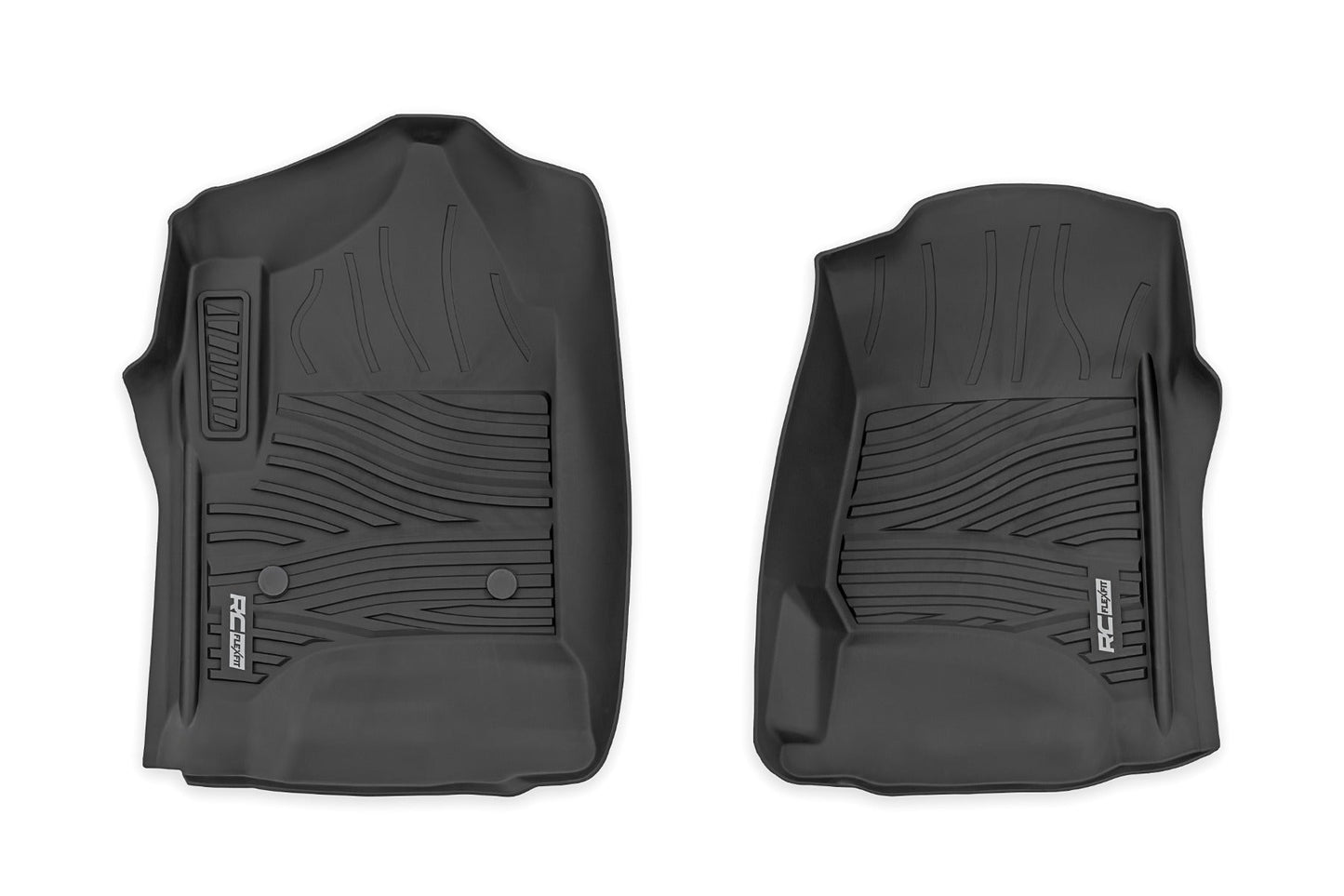 Rough Country FF-2141 Flex-Fit Floor Mats | Front | Chevy/GMC 1500/2500HD/3500HD (14-19 & Classic)