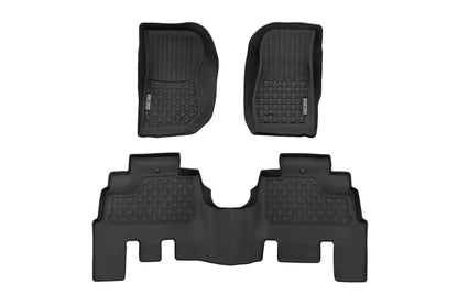 Rough Country FF-61412 Floor Mats | FR & RR | 4 Door | Jeep Wrangler Unlimited 4WD (2014-2018)