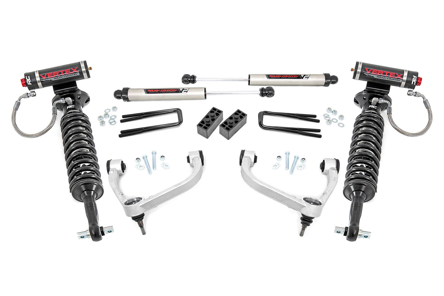 Rough Country 54557 3 Inch Lift Kit | UCAs | Vertex/V2 | Ford F-150 4WD (2014-2020)