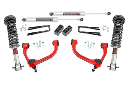 Rough Country 54540RED 3 Inch Lift Kit | M1 Struts | Ford F-150 4WD (2014-2020)