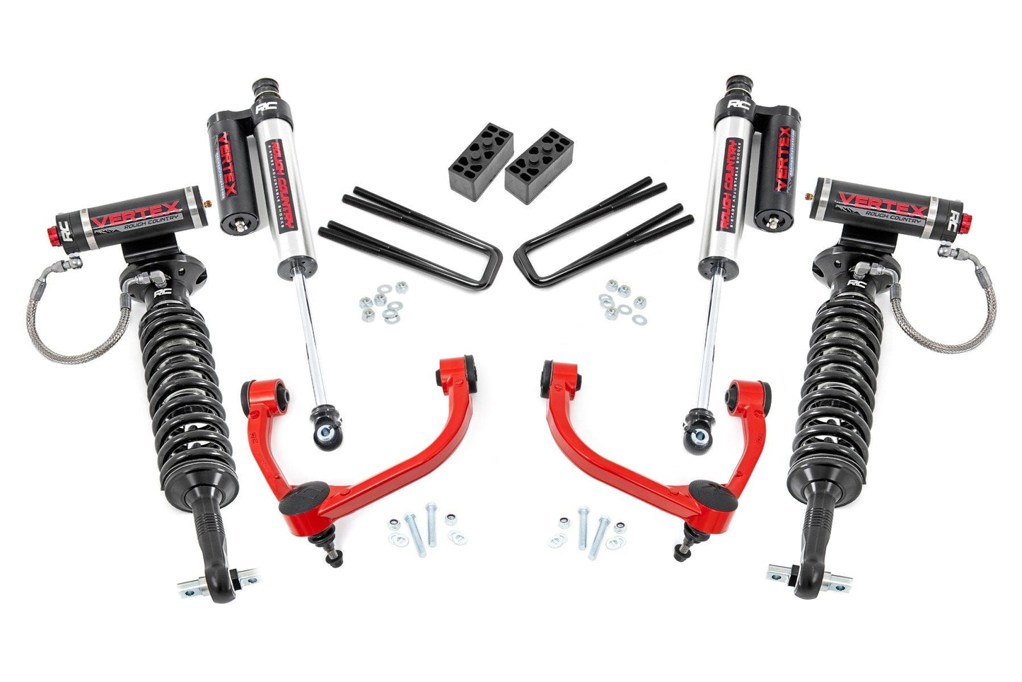 Rough Country 54550RED 3 Inch Lift Kit | Vertex | Ford F-150 4WD (2014-2020)