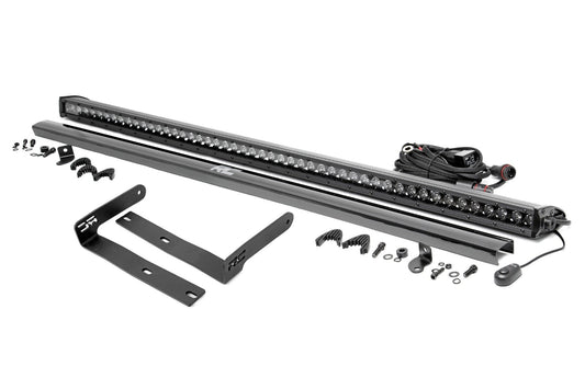 Rough Country 98008 50" Single Row LED Light Kit | Black Series | Front-Facing | Kubota RTV-X900/RTV-X1100