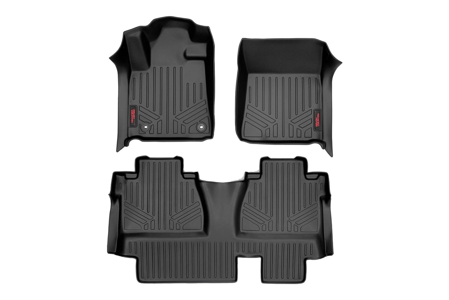 Rough Country M-71413 Floor Mats | FR & RR | Double Cab | Toyota Tundra 2WD/4WD (2014-2021)