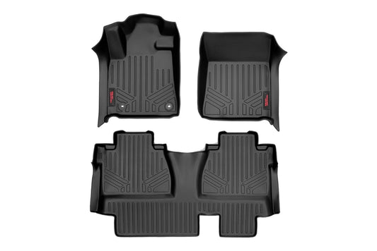 Rough Country M-71413 Floor Mats | FR & RR | Double Cab | Toyota Tundra 2WD/4WD (2014-2021)