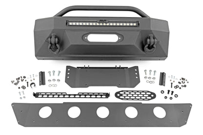 Rough Country 10746 Front Bumper | Hybrid | 20" Blk LED | Amber | Toyota 4Runner 2WD/4WD (14-24)