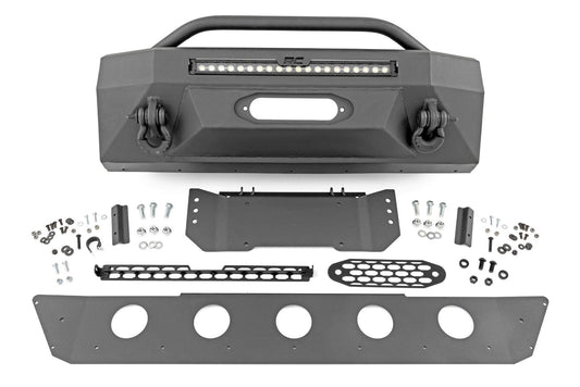 Rough Country 10746 Front Bumper | Hybrid | 20" Blk LED | Amber | Toyota 4Runner 2WD/4WD (14-24)