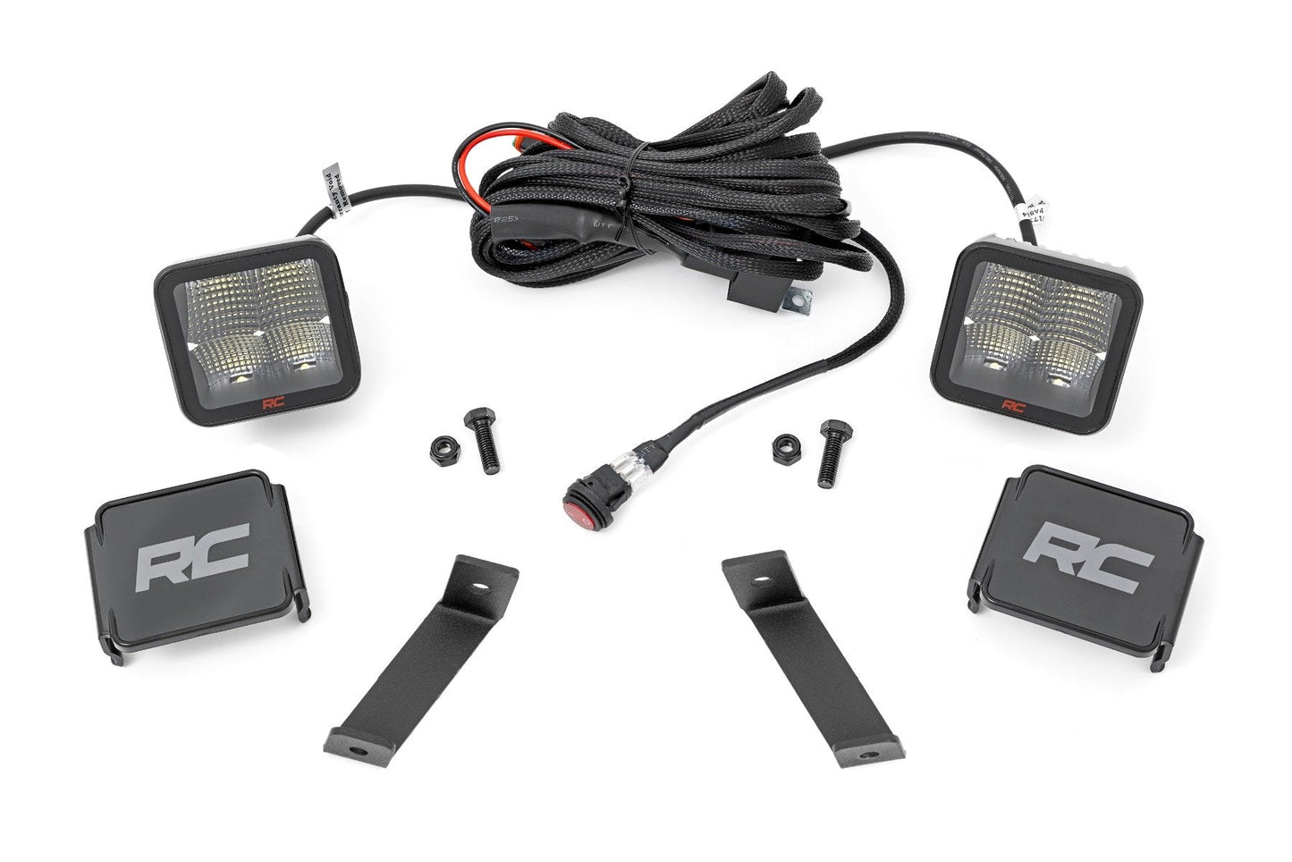 Rough Country 70084 LED Light Kit | Ditch Mount | 2" Spectrum Pair | Spot | Jeep Cherokee KL (14-21)