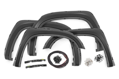 Rough Country F-T11411A-8T0 Pocket Fender Flares | 8T0 Blazing Blue | Toyota Tundra 2WD/4WD (2014-2021)