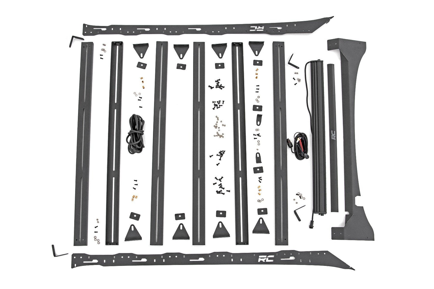 Rough Country 51021 Roof Rack | FR 40 Inch Single Row BLK LED | Ford F-150 2WD/4WD (2015-2018)