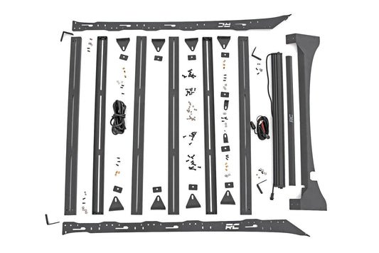 Rough Country 51021 Roof Rack | FR 40 Inch Single Row BLK LED | Ford F-150 2WD/4WD (2015-2018)