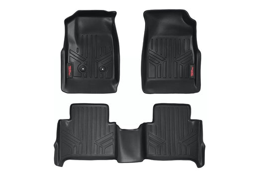 Rough Country M-21513 Floor Mats | FR & RR | Crew | Chevy/GMC Canyon/Colorado 2WD/4WD (2015-2022)