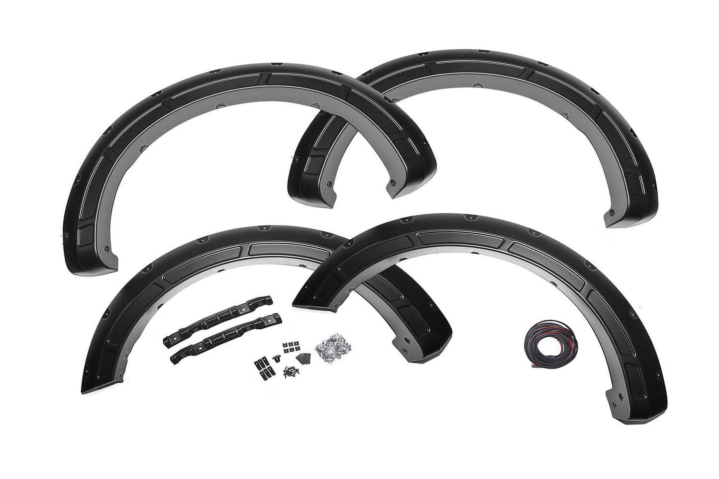 Rough Country A-F11811-UX Fender Flares | Defender | UX Ingot Silver Metallic | Ford F-150 (15-20)