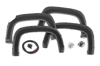 Rough Country F-C11511A-GBA Pocket Fender Flares | GBA Gloss Black | Chevy Colorado 2WD/4WD (2015-2022)