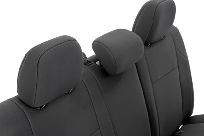 Rough Country 91057 Seat Covers | FR & RR | Crew Cab | Toyota Tacoma 2WD/4WD (2005-2015)