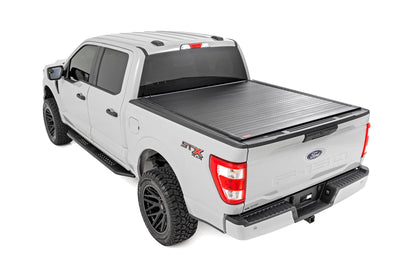 Rough Country 50221550 Hard Roll Up Bed Cover | 5'7" Bed | Ford F-150 (15-25)/F-150 Lightning (22-25)