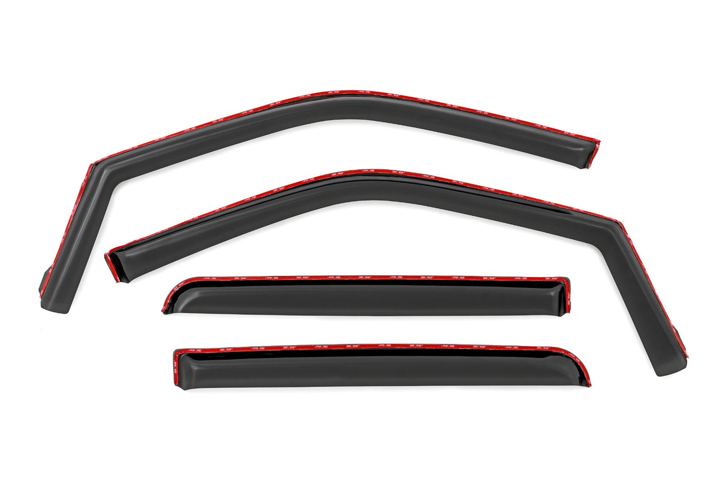 Rough Country 831524 Side Window Deflectors | In Channel Rain Guard | Ford F-150/Lightning/F-250/F-350/Raptor (15-26)