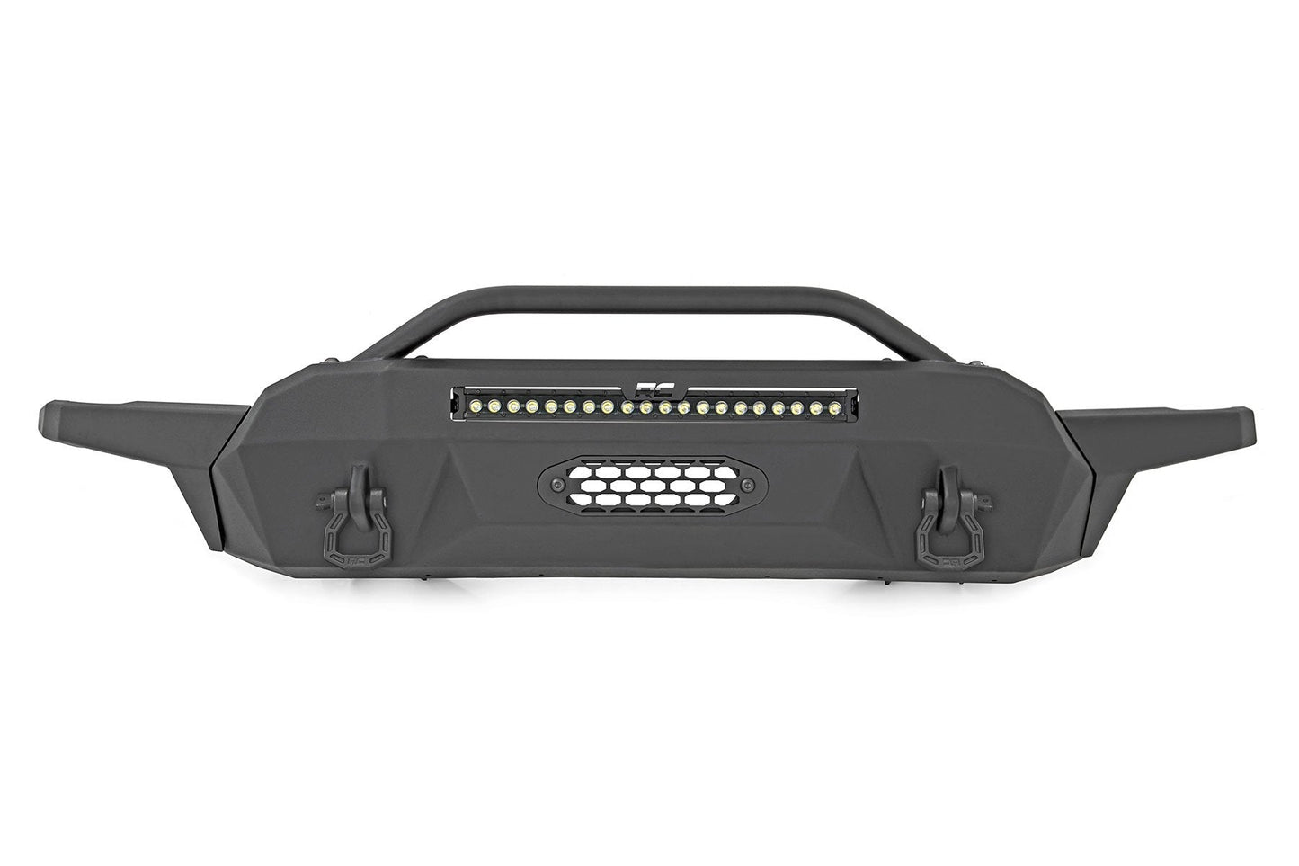 Rough Country 10725 Front Bumper | High Clearance | Hybrid | 20" Blk DRL LED | Toyota Tacoma (16-23)