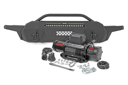 Rough Country 10728 Front Bumper | Hybrid | 20" Blk LED | 95000S | Toyota Tacoma 2WD/4WD (16-23)