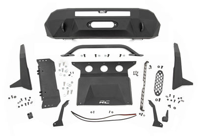 Rough Country 10713 Front Bumper | |High Clearance | Hybrid | Toyota Tacoma 2WD/4WD (2016-2023)