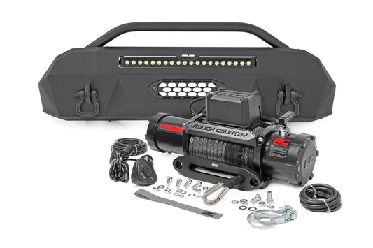 Rough Country 10720 Front Bumper | Hybrid | 20" Blk LED | Toyota Tacoma 4WD (2016-2023)