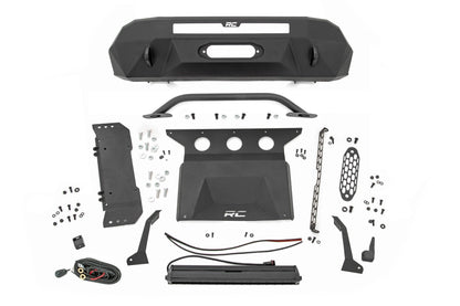 Rough Country 10718 Front Bumper | Hybrid | 20" Blk LED | Toyota Tacoma 2WD/4WD (2016-2023)