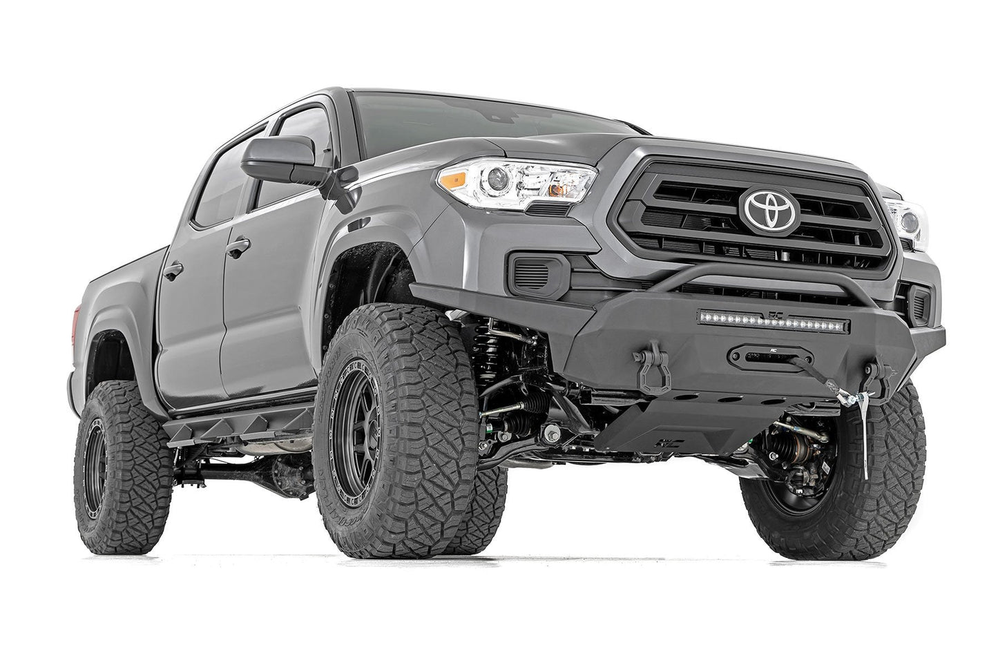 Rough Country 10728 Front Bumper | Hybrid | 20" Blk LED | 95000S | Toyota Tacoma 2WD/4WD (16-23)