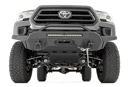 Rough Country 10728 Front Bumper | Hybrid | 20" Blk LED | 95000S | Toyota Tacoma 2WD/4WD (16-23)
