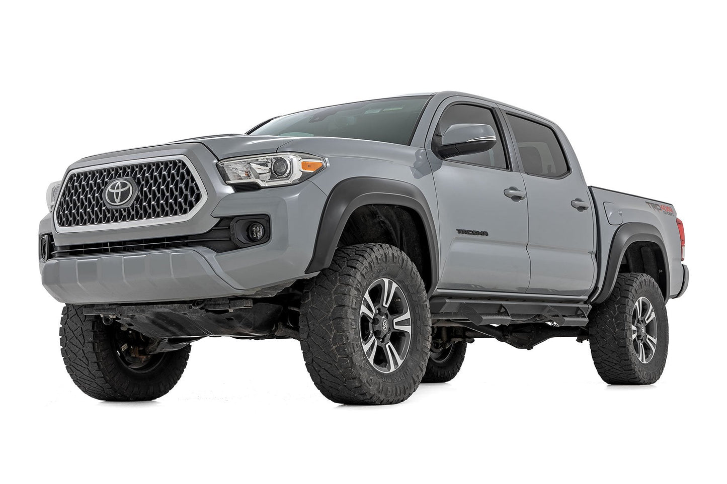 Rough Country S-T11621-6X3 Fender Flares | Sport | 6X3 Lunar Rock | Toyota Tacoma 2WD/4WD (2016-2023)