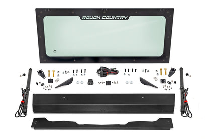 Rough Country 98316222 Electric Tilt Windshield | Glass | Honda Pioneer 1000