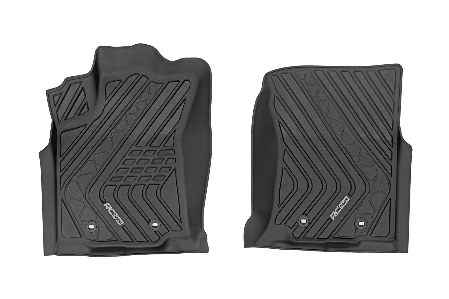 Rough Country FF-7121 Flex-Fit Floor Mats | Front | Toyota Tacoma 2WD/4WD (2016-2023)