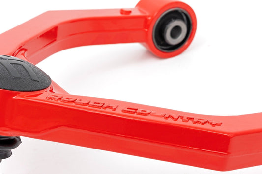Rough Country 80001RED Red Forged Upper Control Arms | OE Upgrade | Nissan Titan XD 4WD (2016-2024)