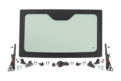 Rough Country 98417221 Electric Tilt Windshield | Glass | Formed Frame | Polaris Ranger XP 1000