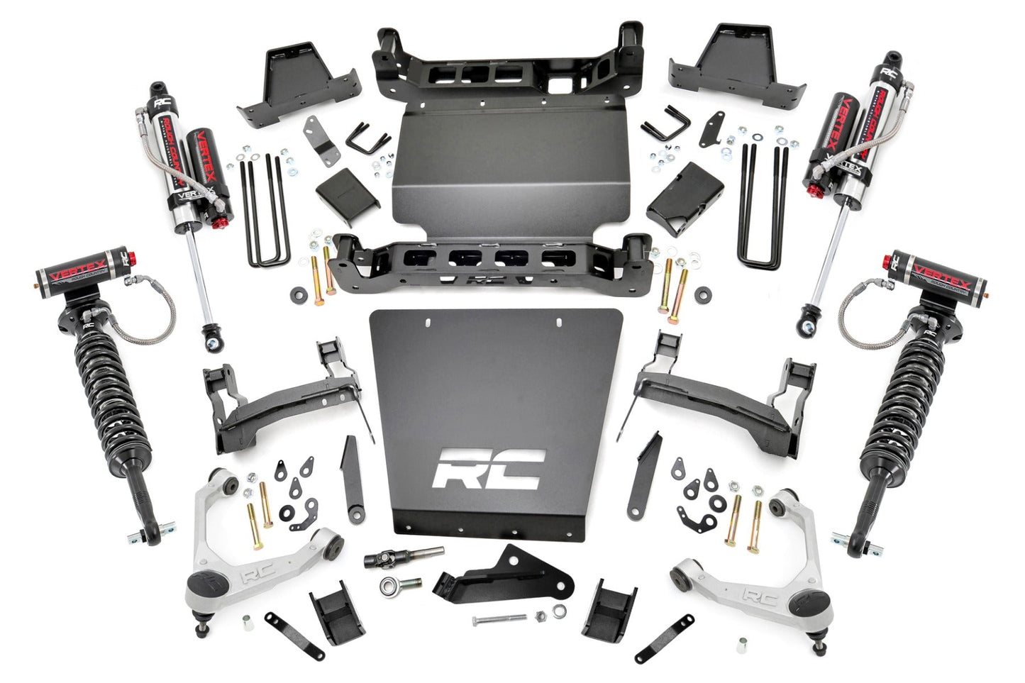 Rough Country 11650 7 Inch Stamped Steel LCA Lift Kit | Forged UCA | Bracket | Vertex | Chevy/GMC 1500 (16-18)