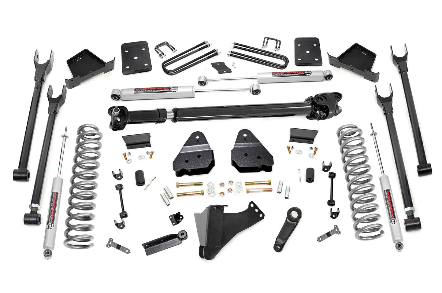 Rough Country 56021 6 Inch Lift Kit | 4-Link | OVLD | D/S | Ford F-250/F-350 Super Duty (17-22)