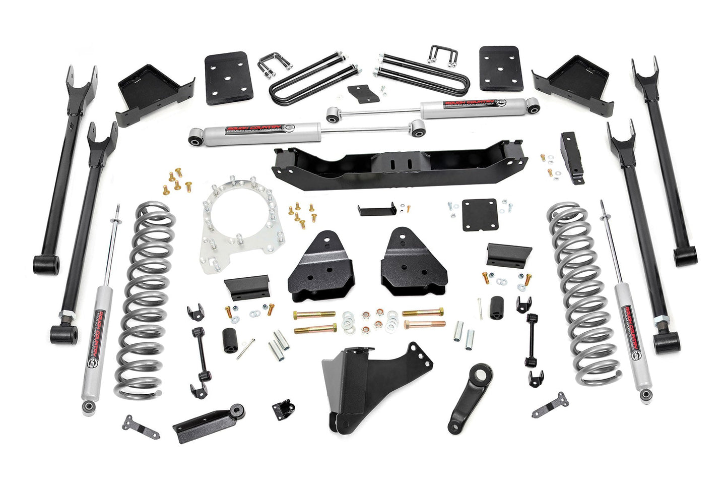 Rough Country 50720 6 Inch Lift Kit | Diesel | 4-Link | No OVLD | Ford F-250/F-350 Super Duty (17-22)