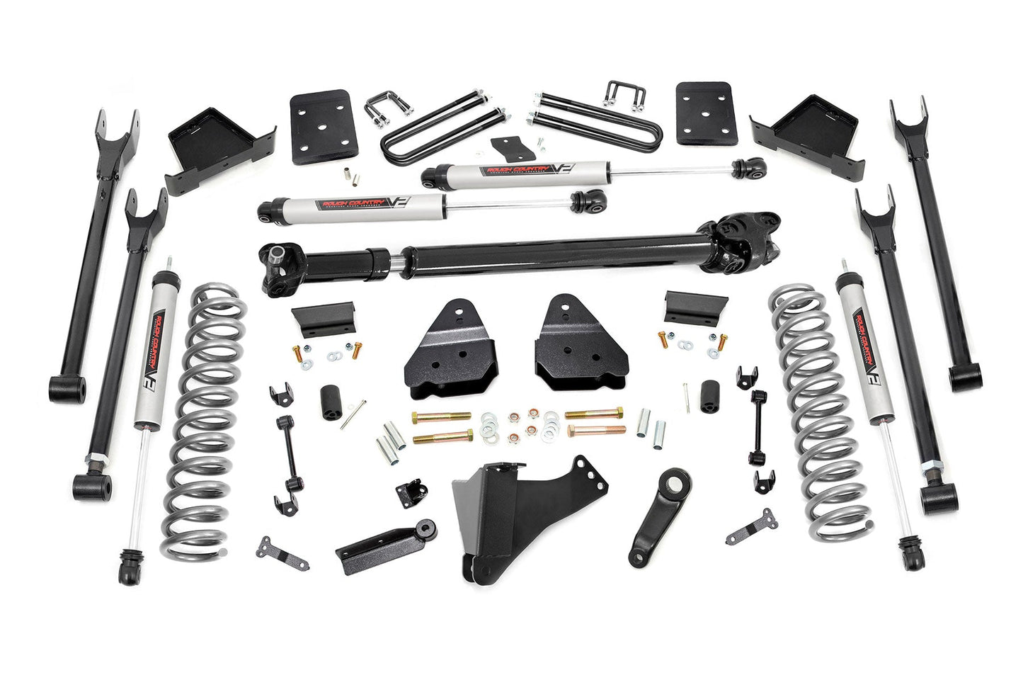 Rough Country 50871 6 Inch Lift Kit | Diesel | 4 Link | D/S | V2 | Ford F-250/F-350 Super Duty (17-22)