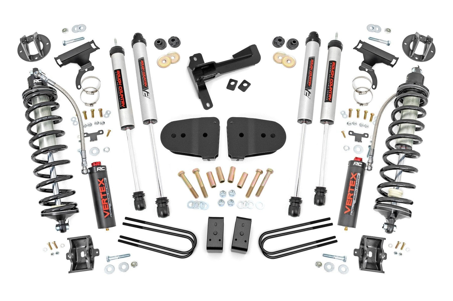 Rough Country 43658 3 Inch Coilover Conversion Lift Kit | Gas | Ford F-250 Super Duty 4WD (23-25)