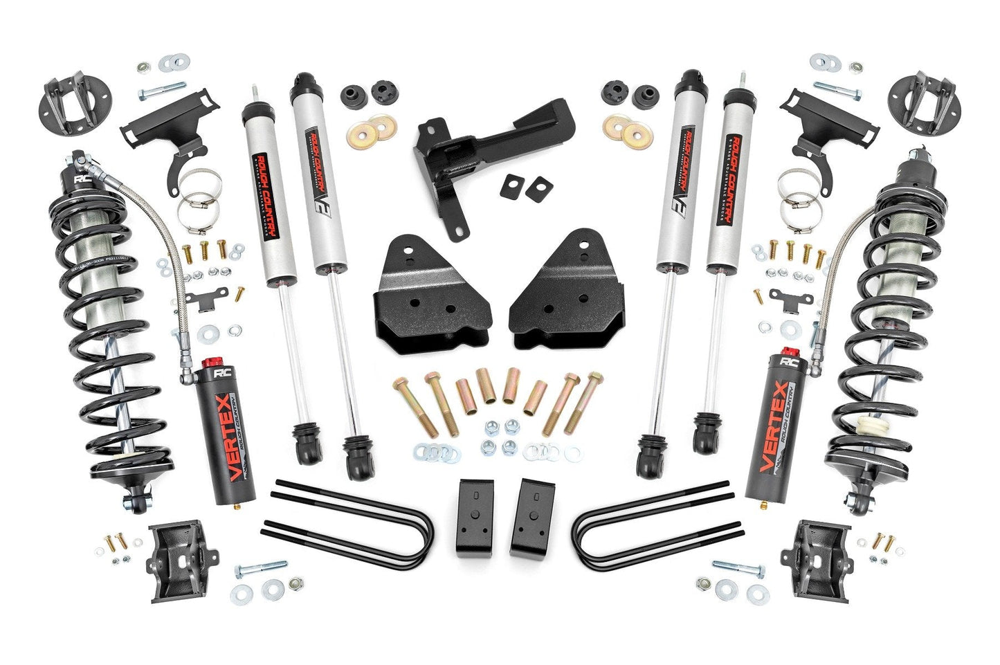 Rough Country 50258 3 Inch Coilover Conversion Lift Kit | Gas | Ford F-250 Super Duty 4WD (17-22)