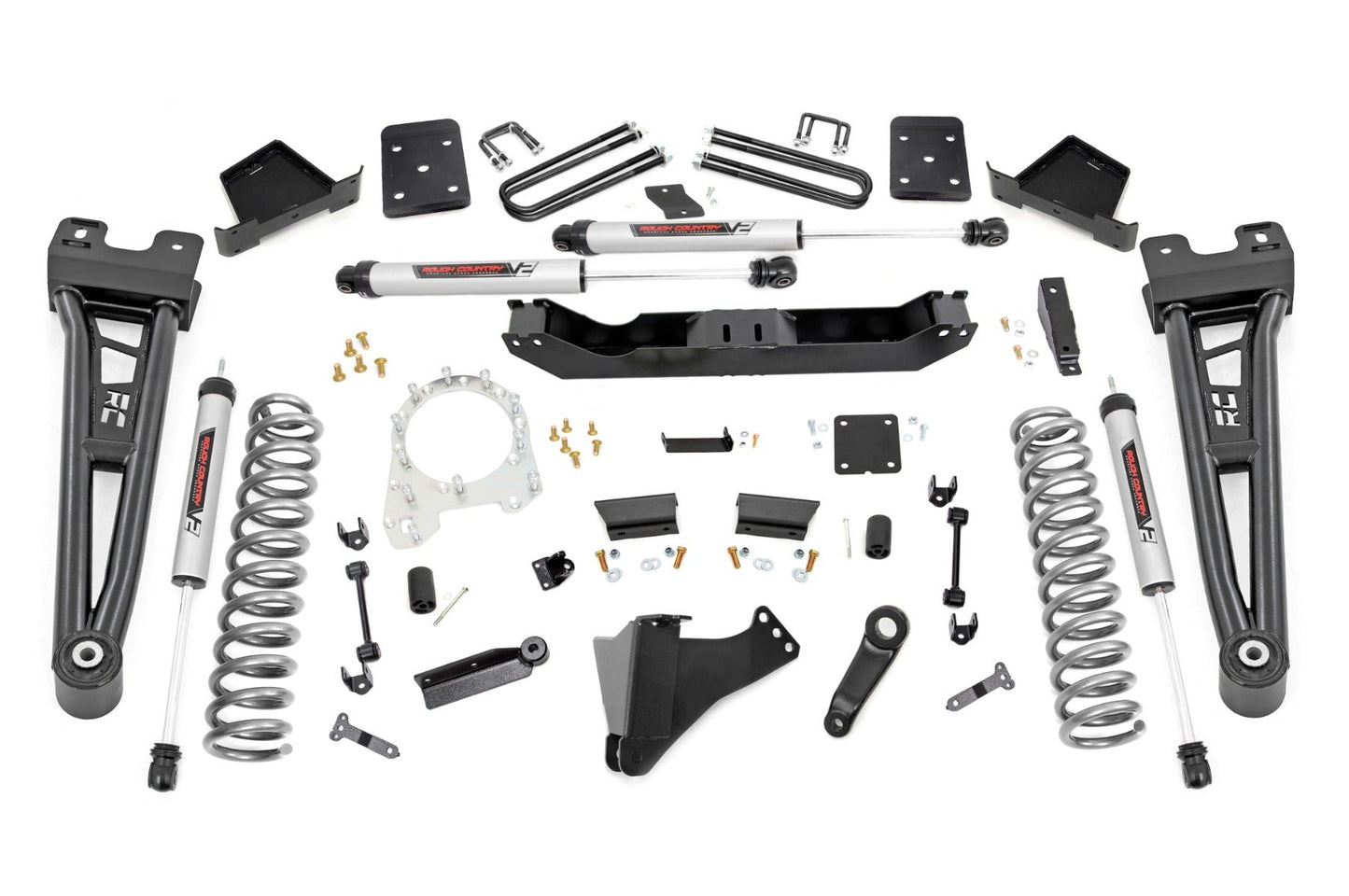 Rough Country 55870 6 Inch Lift Kit | Radius Arm | No OVLD | V2 | Ford F-250/F-350 Super Duty (17-22)
