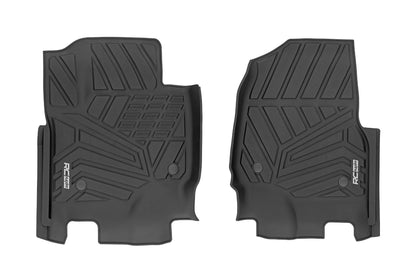 Rough Country FF-5171 Flex-Fit Floor Mats | Front | Ford F-250/F-350 Super Duty 2WD/4WD (2017-2026)