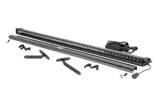 Rough Country 97096 LED Light | Deck Roof | 50" Blk Single Row | Can-Am Defender MAX HD10