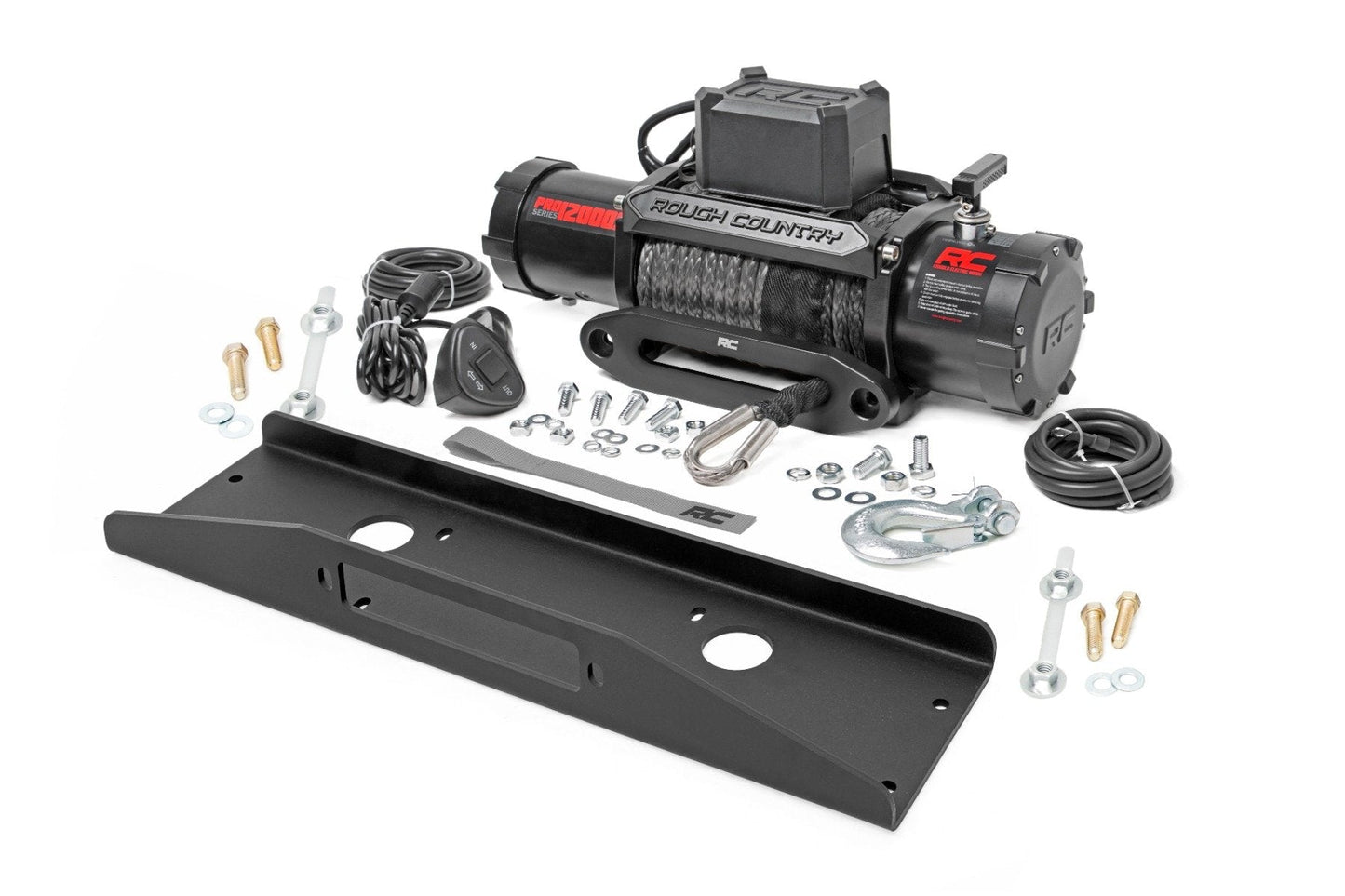 Rough Country 92075 Winch Plate | PRO12000S | Mahindra Roxor