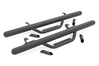 Rough Country RCJ1846B Nerf Steps | Full Length | 2 Door | Jeep Wrangler JL 4WD (2018-2025)