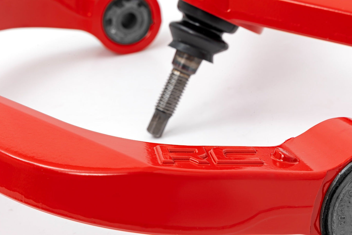 Rough Country 31402RED Red Forged Upper Control Arms | 3-3.5 Inch Lift | Ram 1500 2WD/4WD (19-26)