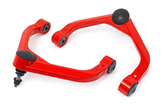 Rough Country 31402RED Red Forged Upper Control Arms | 3-3.5 Inch Lift | Ram 1500 2WD/4WD (19-26)