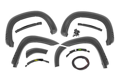Rough Country F-C319201A-GA0 Fender Flares | SF1 | GA0 Northsky Blue | Chevy Silverado 1500 2WD/4WD (2019-2026 & Refresh)