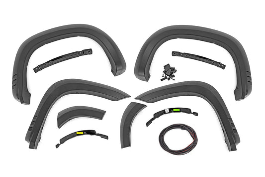 Rough Country F-C319201A-GNO Fender Flares | SF1 | GNO Slate Gray | Chevy Silverado 1500 2WD/4WD (2019-2026 & Refresh)