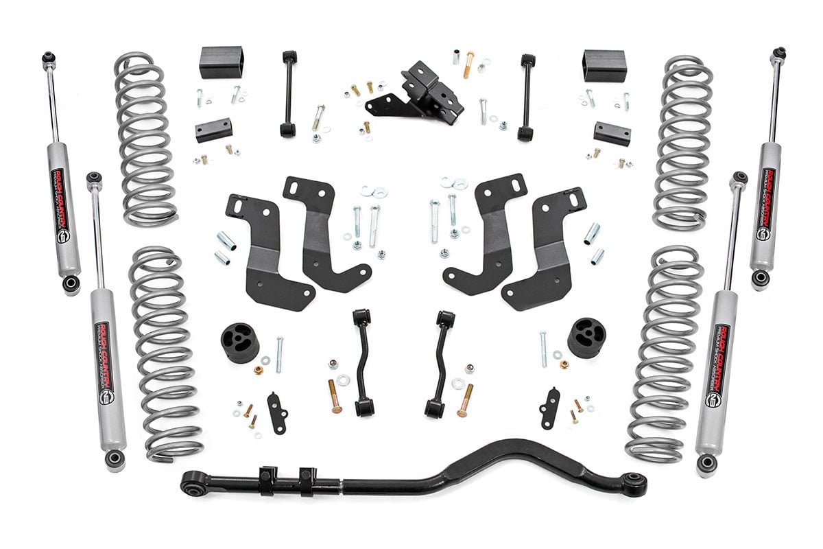 Rough Country 78130 3.5 Inch Lift Kit | C/A Drop | 4-Door | EcoDiesel | Jeep Wrangler Unlimited JL 4WD (20-23)
